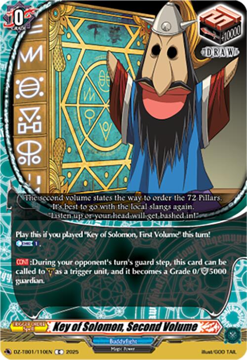 Key of Solomon, Second Volume (DZ-TB01/110EN) (DZ-TB01/110EN) [Future Card Buddyfight]