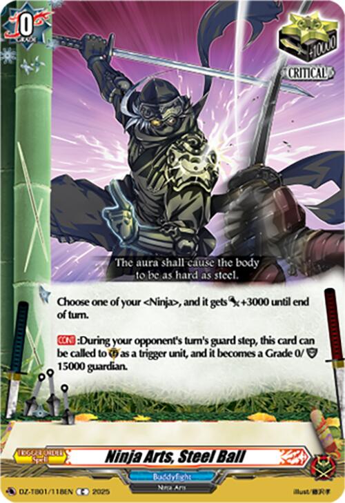 Ninja Arts, Steel Ball (DZ-TB01/118EN) (DZ-TB01/118EN) [Future Card Buddyfight]