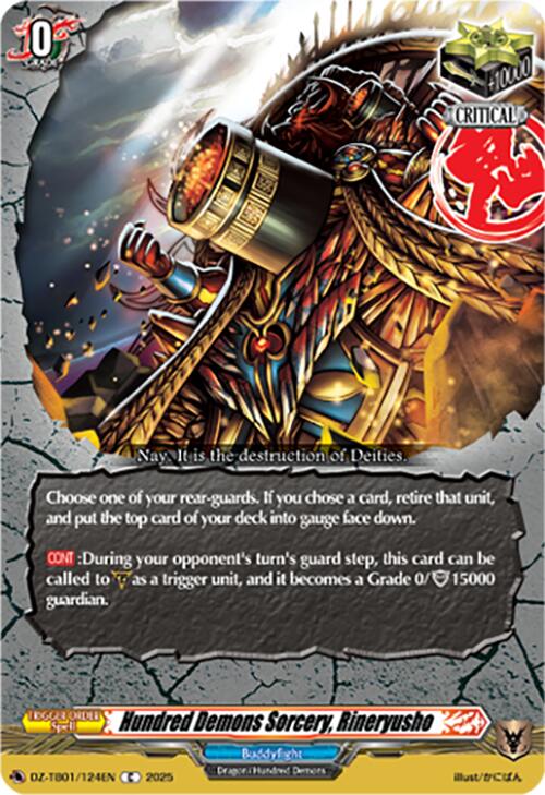 Hundred Demons Sorcery, Rineryusho (DZ-TB01/124EN) (DZ-TB01/124EN) [Future Card Buddyfight]
