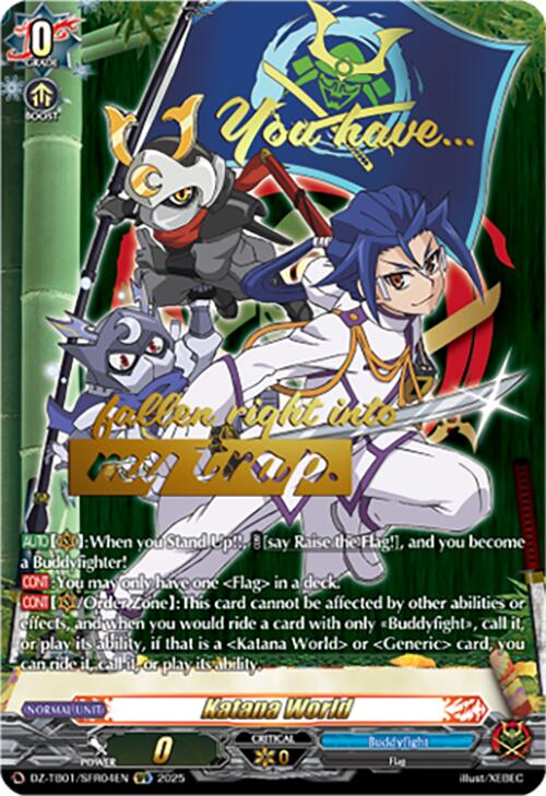 Katana World (DZ-TB01/SFR04EN) (DZ-TB01/SFR04EN) [Future Card Buddyfight]