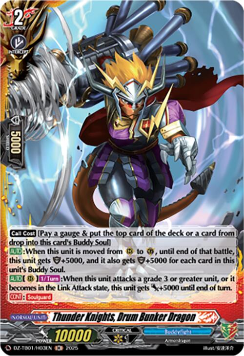 Thunder Knights, Drum Bunker Dragon (DZ-TB01/H03EN) (DZ-TB01/H03EN) [Future Card Buddyfight]