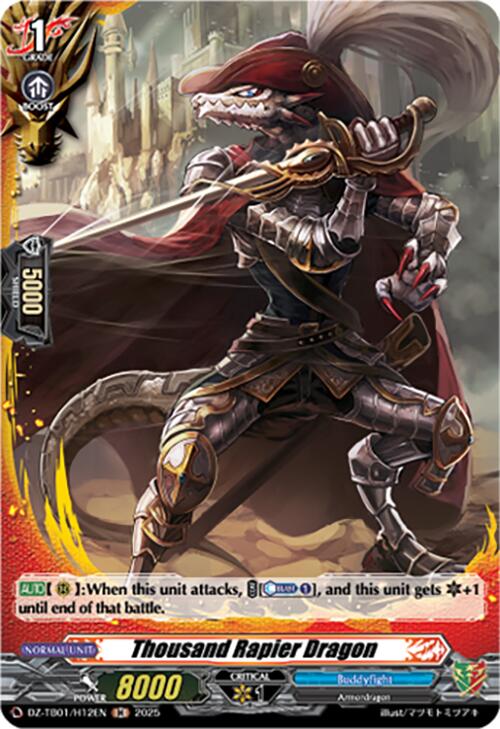 Thousand Rapier Dragon (DZ-TB01/H12EN) (DZ-TB01/H12EN) [Future Card Buddyfight]