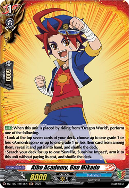 Aibo Academy, Gao Mikado (DZ-TB01/H15EN) (DZ-TB01/H15EN) [Future Card Buddyfight]