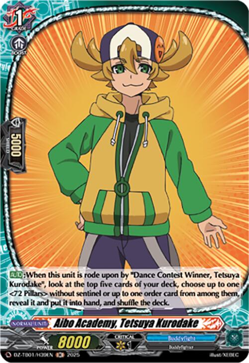 Aibo Academy, Tetsuya Kurodake (DZ-TB01/H39EN) (DZ-TB01/H39EN) [Future Card Buddyfight]