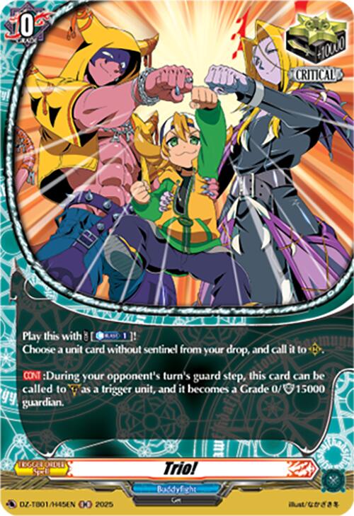 Trio! (DZ-TB01/H45EN) (DZ-TB01/H45EN) [Future Card Buddyfight]