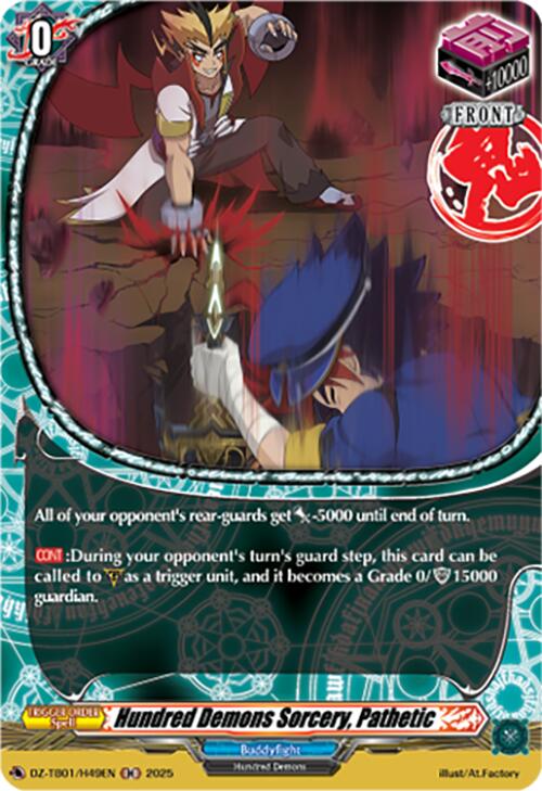 Hundred Demons Sorcery, Pathetic (DZ-TB01/H49EN) (DZ-TB01/H49EN) [Future Card Buddyfight]