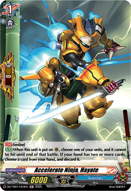 Accelerate Ninja, Hayate (DZ-TB01/H53EN) (DZ-TB01/H53EN) [Future Card Buddyfight]