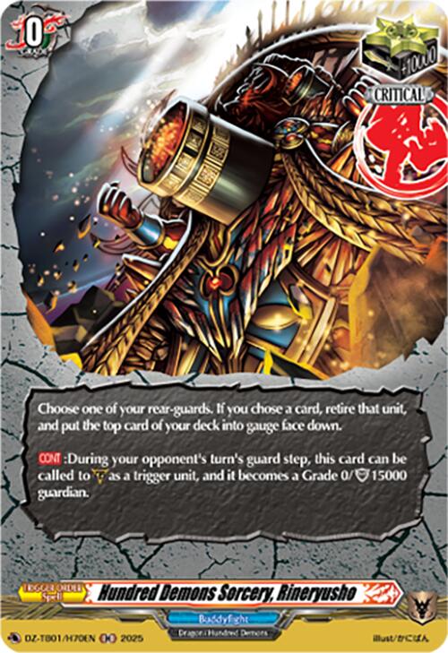 Hundred Demons Sorcery, Rineryusho (DZ-TB01/H70EN) (DZ-TB01/H70EN) [Future Card Buddyfight]