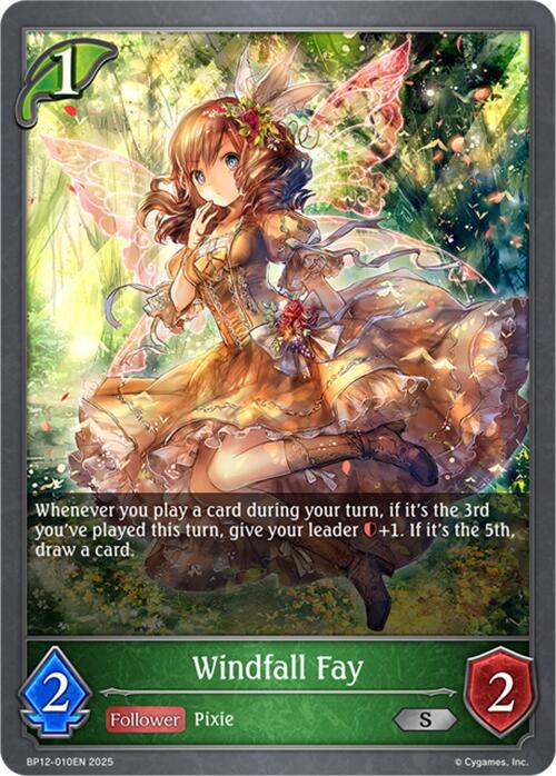 Windfall Fay (BP12-010EN) [Worldreaver's Descent]