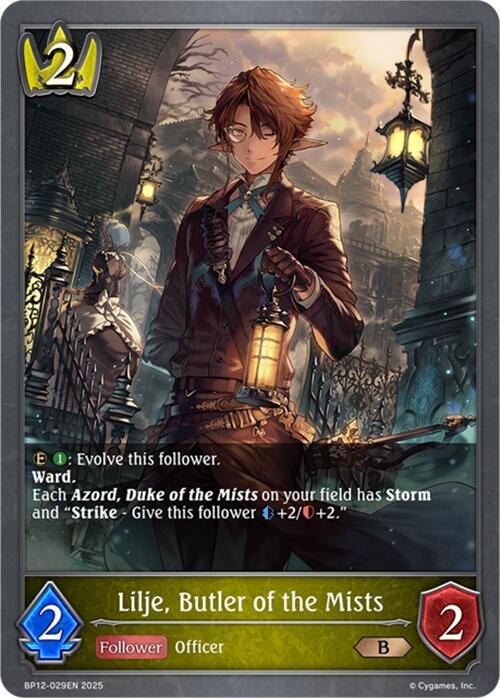 Lilje, Butler of the Mists (BP12-029EN) [Worldreaver's Descent]