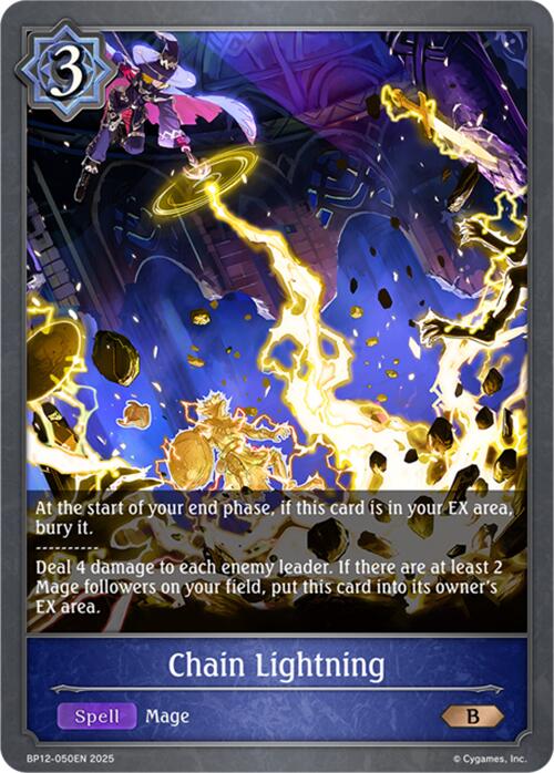 Chain Lightning (BP12-050EN) [Worldreaver's Descent]