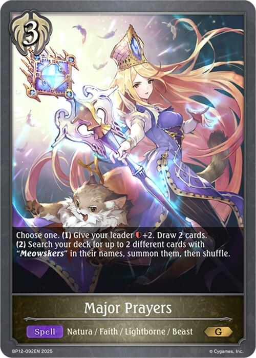 Major Prayers (BP12-092EN) [Worldreaver's Descent]