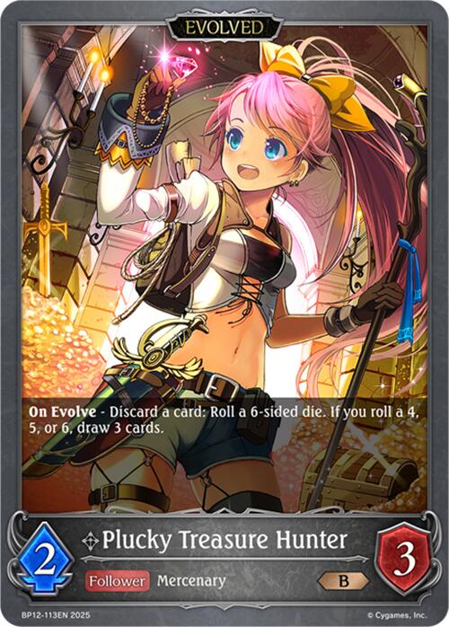 Plucky Treasure Hunter (Evolved) (BP12-113EN) [Worldreaver's Descent]