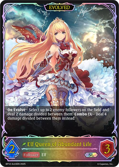 Elf Queen of Abundant Life (Evolved) (BP12-SL03EN) [Worldreaver's Descent]