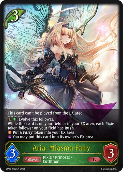 Aria, Miasma Fairy (BP13-003EN) [Dominion of Darkness]
