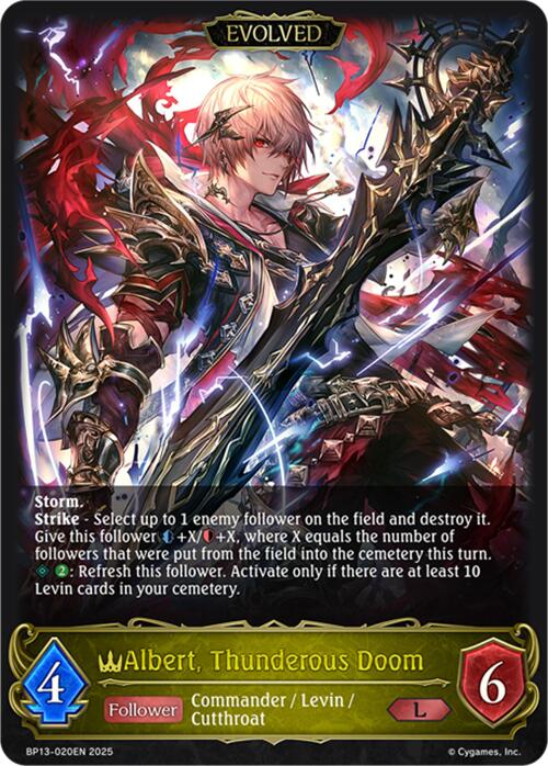 Albert, Thunderous Doom (Evolved) (BP13-020EN) [Dominion of Darkness]