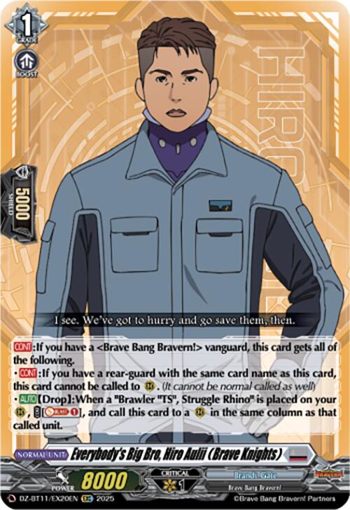 Everybody's Big Bro, Hiro Aulii (Brave Knights) (DZ-BT11/EX20EN) [Symphony of Might & Bloom]