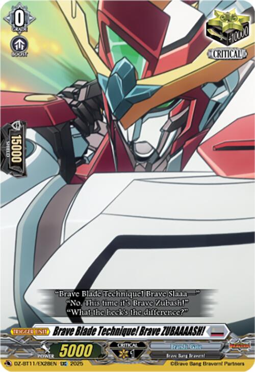 Brave Blade Technique! Brave ZUBAAAASH! (DZ-BT11/EX28EN) [Symphony of Might & Bloom]
