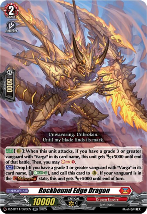 Rockbound Edge Dragon (DZ-BT11/020EN) [Symphony of Might & Bloom]