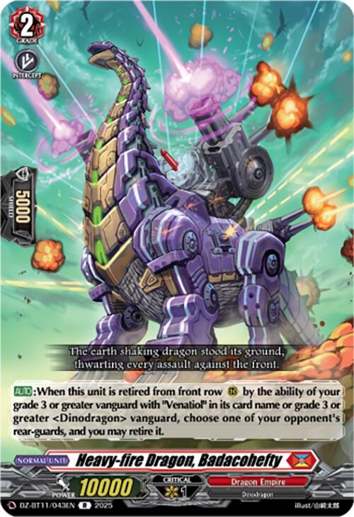Heavy-fire Dragon, Badacohefty (DZ-BT11/043EN) [Symphony of Might & Bloom]