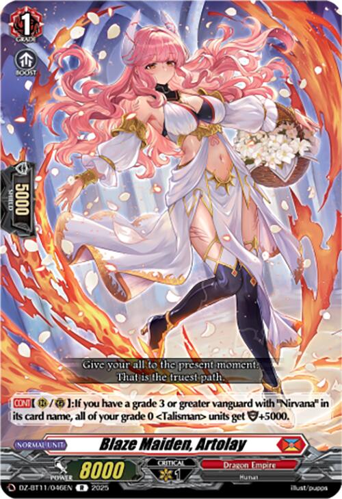 Blaze Maiden, Artolay (DZ-BT11/046EN) [Symphony of Might & Bloom]