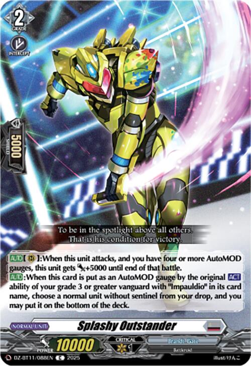 Splashy Outstander (DZ-BT11/088EN) [Symphony of Might & Bloom]