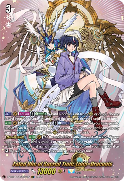 Fated One of Sacred Time, Liael=Draconis (DZ-BT11/DSR01EN) [Symphony of Might & Bloom]