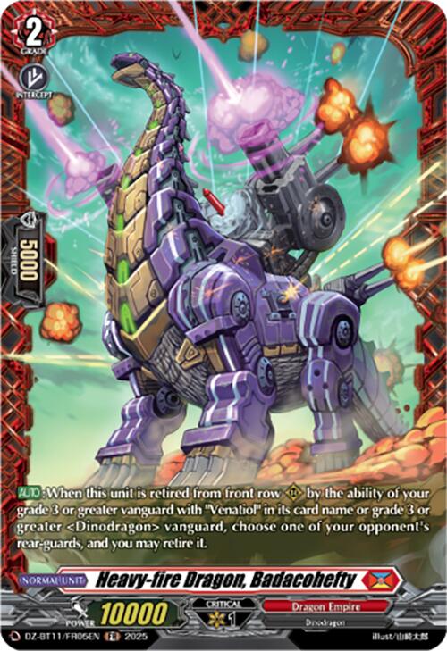 Heavy-fire Dragon, Badacohefty (DZ-BT11/FR05EN) [Symphony of Might & Bloom]