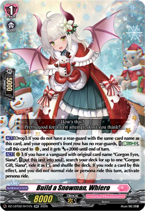 Build a Snowman, Whiero (DZ-LBT02/041EN) [Lyrical Monasterio Season of Wonders]