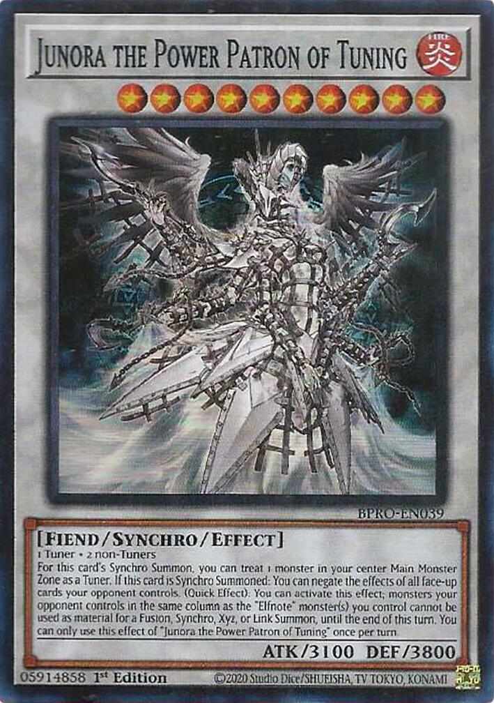 Junora the Power Patron of Tuning [BPRO-EN039] Super Rare