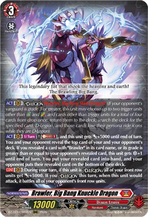 Brawler, Big Bang Knuckle Dragon (DZ-BT12/002EN) [Chasm of Lost Souls]