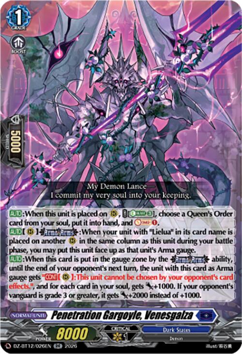 Penetration Gargoyle, Venesgalza (DZ-BT12/026EN) [Chasm of Lost Souls]