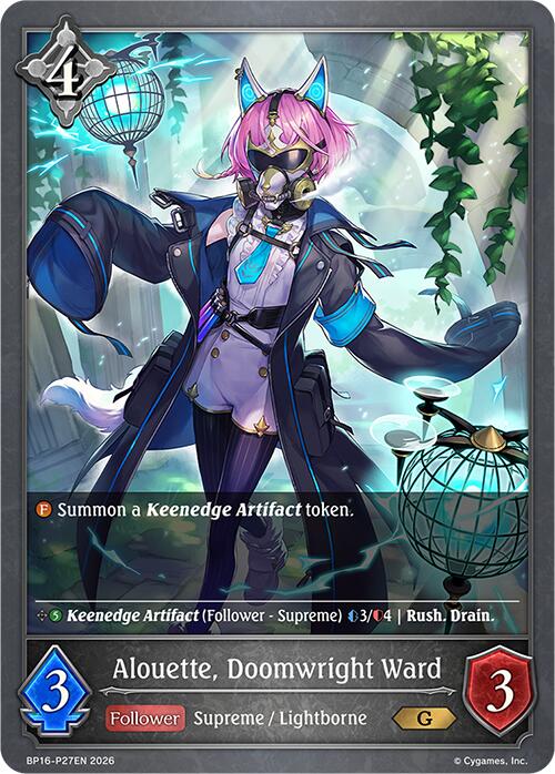 Alouette, Doomwright Ward - P27 (Foil) (BP16-P27EN) [New World Genesis]