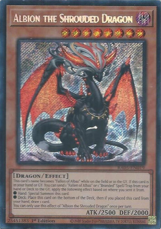 Albion the Shrouded Dragon (Secret Rare) [RA05-EN019] Secret Rare