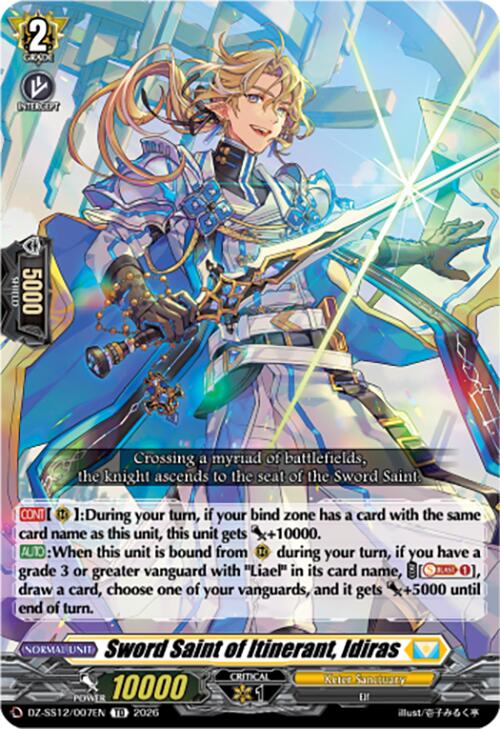 Sword Saint of Itinerant, Idiras (DZ-SS12/007EN) [Master Deckset -Erika Myojo-]
