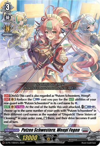 Putzen Schwestern, Weepl Feygen (D-PR/1084EN) [D Promo Cards]