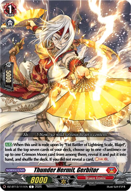 Thunder Hermit, Gerbitor (DZ-BT13/111EN) [Parallactic Clash]