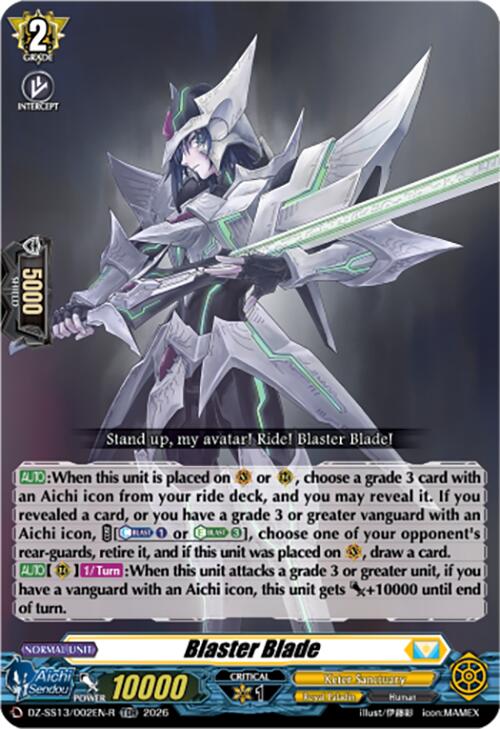 Blaster Blade (TDR) (DZ-SS13/002EN-R) [Blaster Blade Start Deck]
