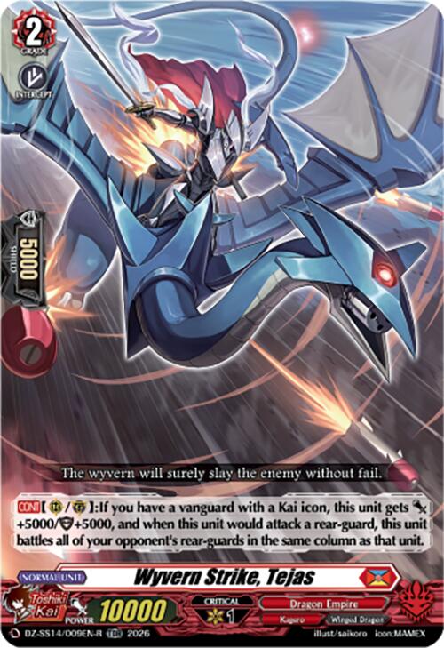 Wyvern Strike, Tejas (TDR) (DZ-SS14/009EN-R) [Dragonic Overlord Start Deck]