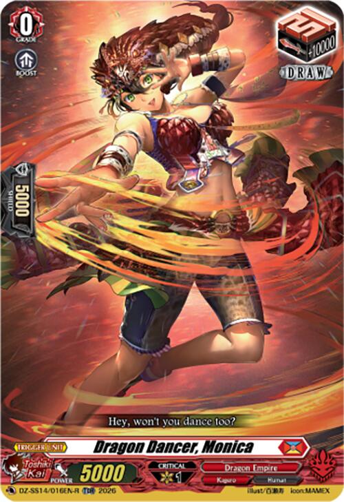 Dragon Dancer, Monica (TDR) (DZ-SS14/016EN-R) [Dragonic Overlord Start Deck]