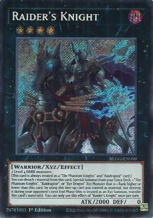 Raider's Knight [BLGG-EN099] Secret Rare
