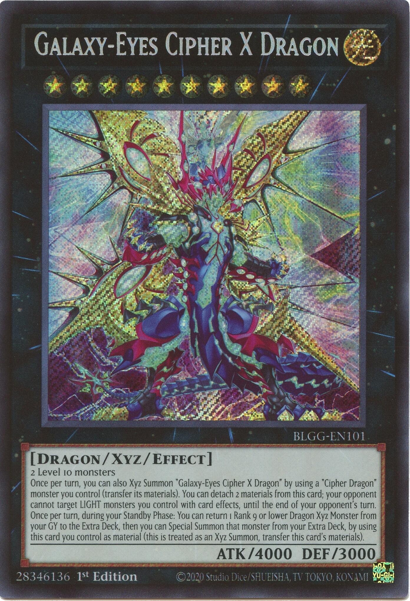 Galaxy-Eyes Cipher X Dragon [BLGG-EN101] Secret Rare