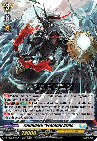 Youthberk "Protofall Arms" (D-TD03/001EN-R) [Raika Koshiba -Skyfall Executors-]