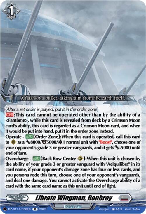 Librate Wingman, Roubroy (DZ-BT14/058EN) [Envoys of the Crimson Moon]