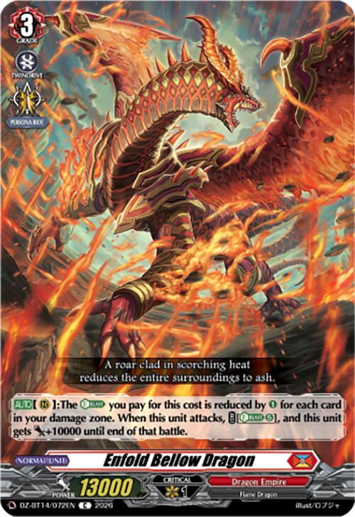 Enfold Bellow Dragon (DZ-BT14/072EN) [Envoys of the Crimson Moon]