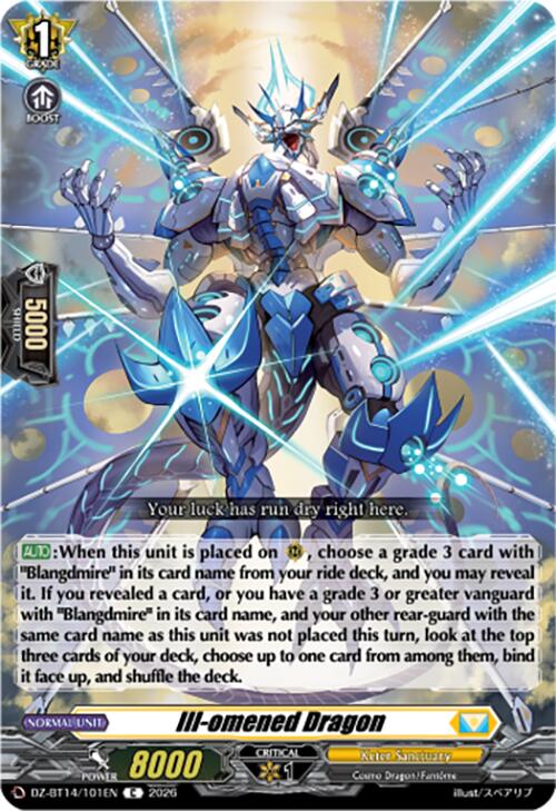 Ill-omened Dragon (DZ-BT14/101EN) [Envoys of the Crimson Moon]