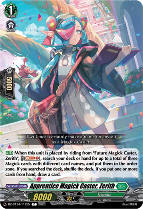 Apprentice Magick Caster, Zerith (DZ-BT14/112EN) [Envoys of the Crimson Moon]