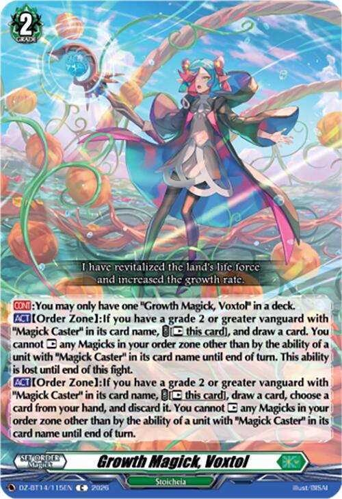 Growth Magick, Voxtol (DZ-BT14/115EN) [Envoys of the Crimson Moon]