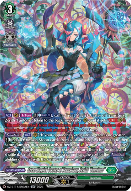 Great Magick Caster of Transitory, Zerith "Fantome" (DZ-BT14/SR32EN) [Envoys of the Crimson Moon]