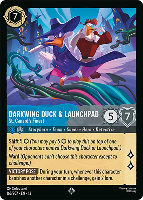Darkwing Duck & Launchpad - St. Canard's Finest (165/207) [Attack of the Vine!]